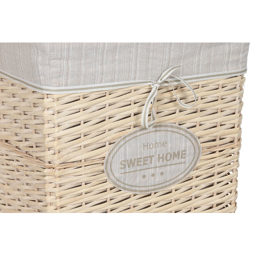 CESTA ROPA SET 5 MIMBRE ALGODON 47X36X55 CREMA