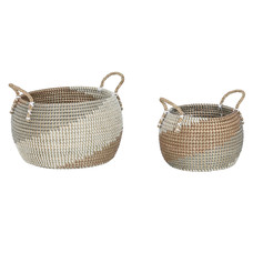 CESTA SET 2 SEAGRASS 40X40X34 9 NATURAL