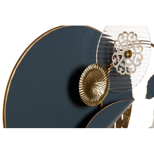 DECORACION METAL 58X9X60 ABSTRACTO DORADO