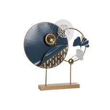 DECORACION METAL 58X9X60 ABSTRACTO DORADO