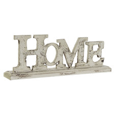 DECORACION MDF 51X8X20 HOME ENVEJECIDO BLANCO