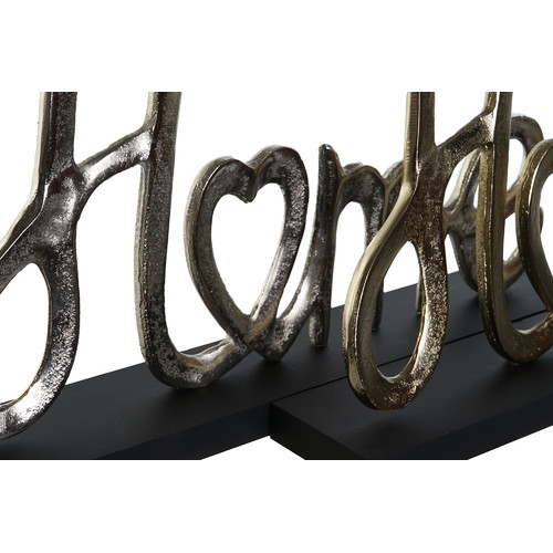 DECORACION ALUMINIO MDF 46X8X29 HOME 2 SURT.