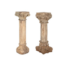 COLUMNA MADERA TALLADA 30X30X114 PIEZA UNICA