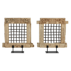 DECORACION TECA 65X18X75 VERTICAL PIEZA UNICA