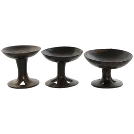 CENTRO MESA TECA 30X30X22 TRIBU NAGA MARRON