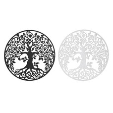DECORACION PARED METAL 98X1X98 ARBOL 2 SURT.