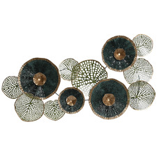 DECORACION PARED METAL 105,4X7,6X62 VERDE