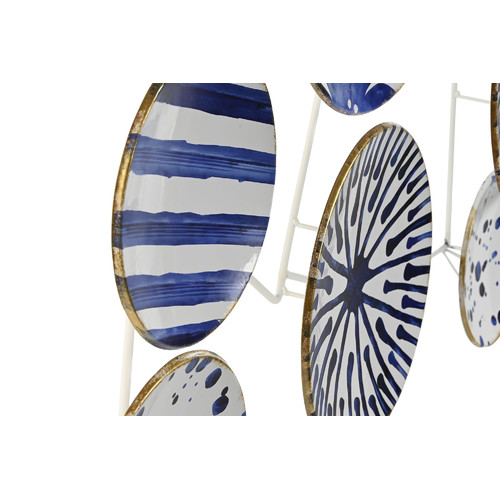 DECORACION PARED METAL 111X8,9X64 AZUL