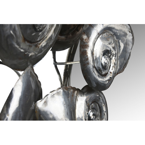 ESPEJO METAL 90X10X80 NAUTILUS PLATEADO