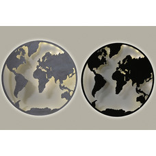 DECORACION PARED LED 99X2X99 MAPAMUNDI 2 SURT.