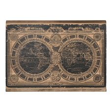 DECORACION PARED MADERA 149X2X105 MAPAMUNDI