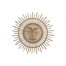 DECORACION PARED RATAN BAMBU 80X5X80 SOL NATURAL