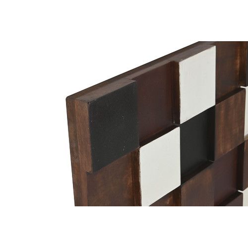 DECORACION PARED MANGO 90X4X90 CUADRADOS 3D