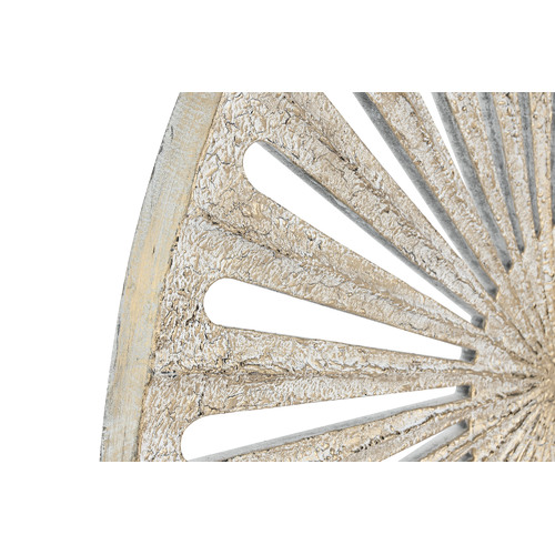 DECORACION PARED MANGO 91X3X91 ENVEJECIDO BLANCO