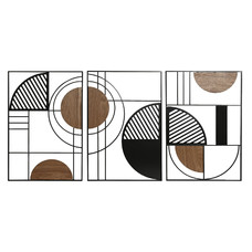 DECORACION PARED METAL MDF 40X2X60 MODERNO 3 SURT.