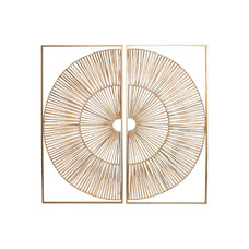 DECORACION PARED SET 2 RATAN 50X2X100 CIRCULO