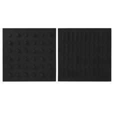 DECORACION PARED MDF 80X5X80 NEGRO