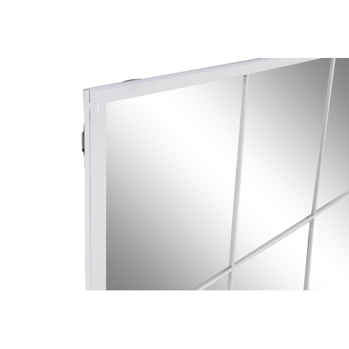 ESPEJO HIERRO CRISTAL 90X2X120 VENTANA BLANCO
