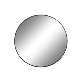 ESPEJO HIERRO CRISTAL 80X2X80 NEGRO