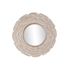 ESPEJO MANGO CRISTAL 90X1,5X90 DECAPE BLANCO