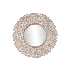 ESPEJO MANGO CRISTAL 90X1,5X90 DECAPE BLANCO