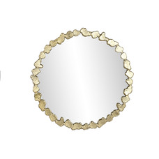 ESPEJO ALUMINIO CRISTAL 84X4X84 DORADO