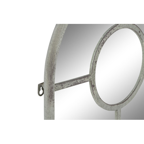 ESPEJO METAL 42X2,5X122 VENTANA ENVEJECIDO GRIS