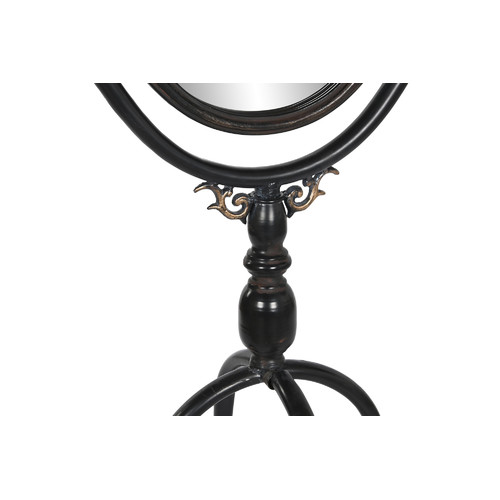 ESPEJO VESTIDOR METAL CRISTAL 61X62X174 NEGRO