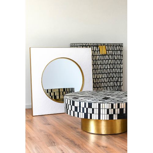 ESPEJO HIERRO ESPEJO 100X4X100 BLANCO