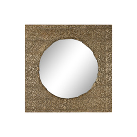 ESPEJO METAL 80X6X80 DORADO