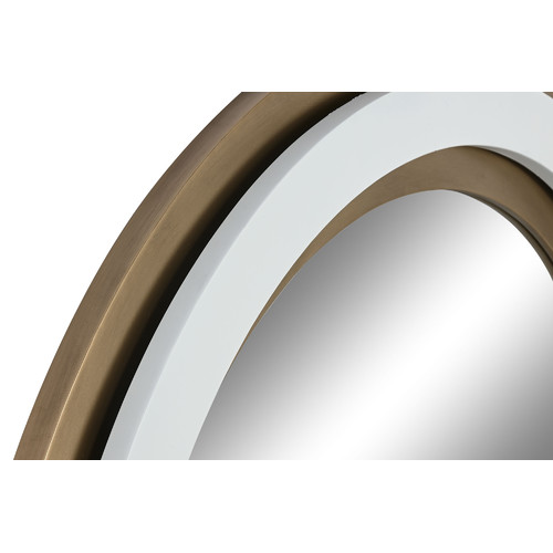 ESPEJO HIERRO CRISTAL 108X5,5X108 DORADO