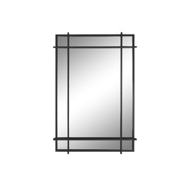 ESPEJO HIERRO CRISTAL 65X6X95 NEGRO