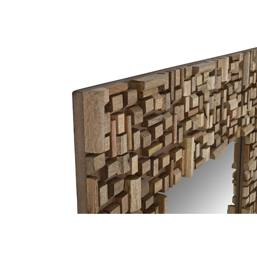 ESPEJO MANGO CRISTAL 91X4X183 MARRON