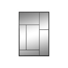 ESPEJO HIERRO CRISTAL 60X2X90 NEGRO