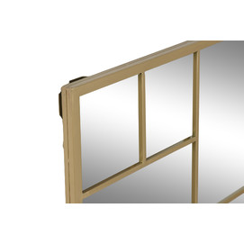 ESPEJO HIERRO CRISTAL 90X2X90 DORADO