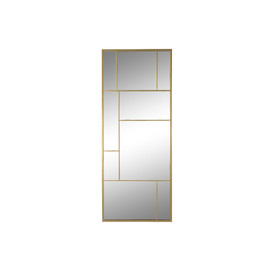 ESPEJO HIERRO CRISTAL 60X2X150 DORADO