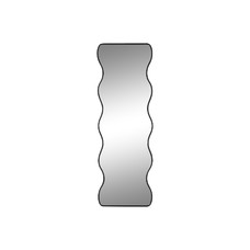 ESPEJO HIERRO CRISTAL 50X2X150 IRREGULAR NEGRO ESPEJO HIERRO CRISTAL 50X2X150 IRREGULAR NEGRO