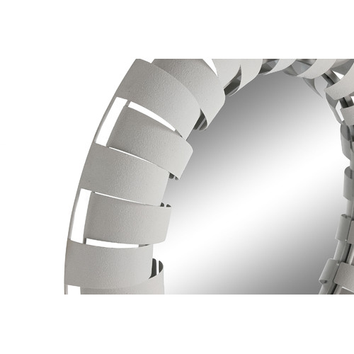 ESPEJO METAL 87X7,5X87 RUGOSO BEIGE