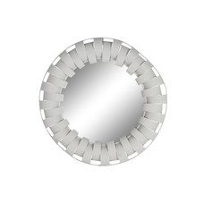 ESPEJO METAL 87X7,5X87 RUGOSO BEIGE