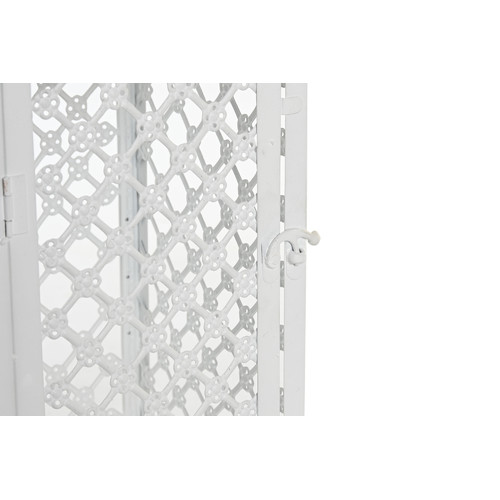 FAROLA SET 3 METAL 24X24X74 DESGASTADO BLANCO