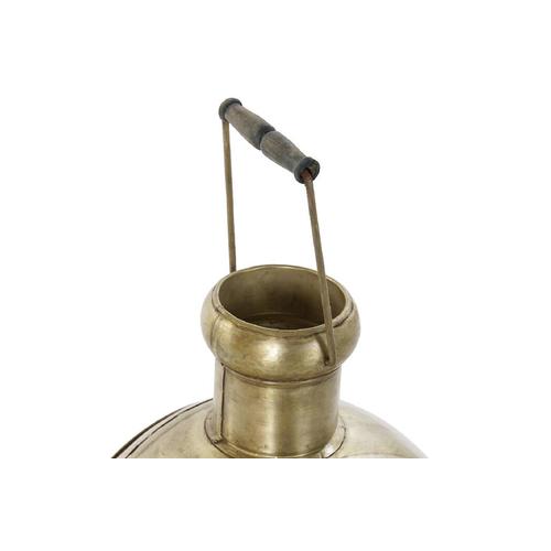 FAROLA METAL CRISTAL 34X20X46 DORADO