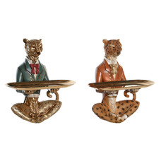 FIGURA RESINA 17,5X13,5X26 LEOPARDO 2 SURT.