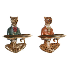 FIGURA RESINA 17,5X13,5X26 LEOPARDO 2 SURT.