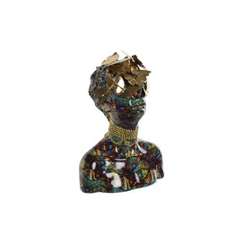 FIGURA RESINA 26X18,5X34 BUSTO MULTICOLOR