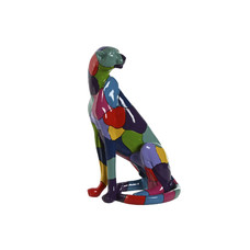 FIGURA RESINA 25X18X41 PANTERA MULTICOLOR FIGURA RESINA 25X18X41 PANTERA MULTICOLOR