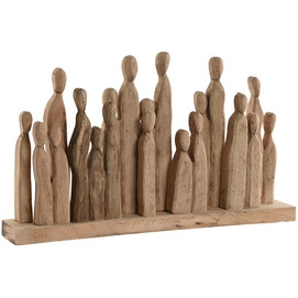 FIGURA MANGO 61X10X36 PERSONAS NATURAL MARRON