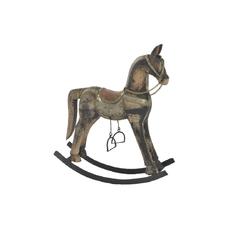 FIGURA MADERA METAL 41X12X49 CABALLO ENVEJECIDO