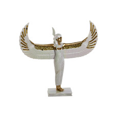 FIGURA RESINA 34X6,5X33,5 ISIS IRIDISCENTE BLANCO