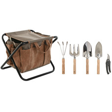 UTENSILIOS SET 8 ALUMINIO 45X45X45 CON TABURETE