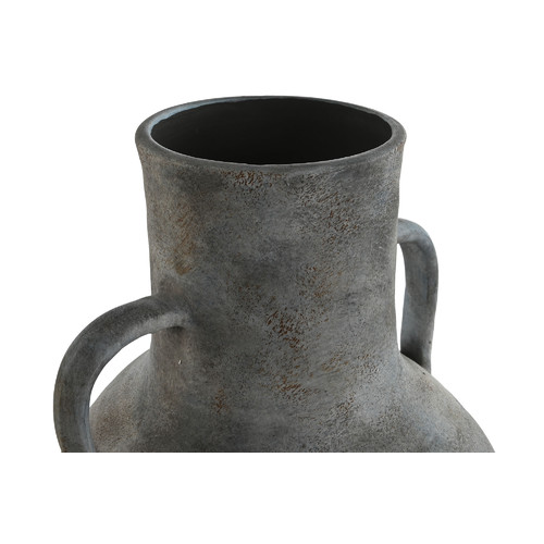 JARRON TERRACOTA 33X33X69 ENVEJECIDO GRIS